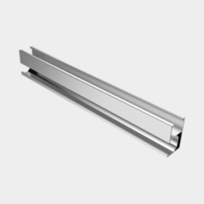Aluminium D Rail 6400mm